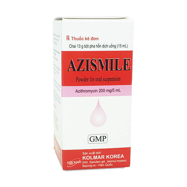 Azismile Azithromycin 200Ml _ Hàn Quốc (Lọ15Ml)