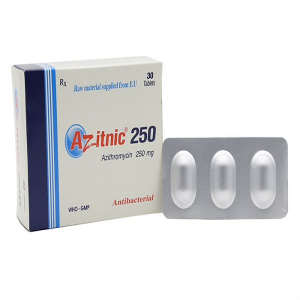 Azitnic 250Mg  (Azithromycin 250) Usa-Nic Pharma (H30V)