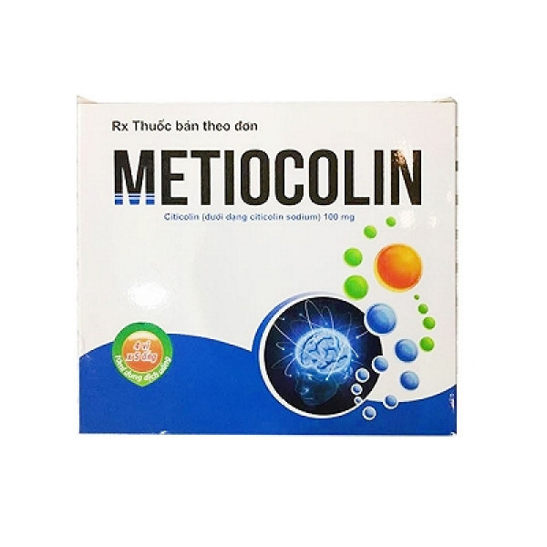 Metiocolin (Citicolin 100Mg) Ống Uống _Cpc1 Hn (H/20 Ống/10Ml)