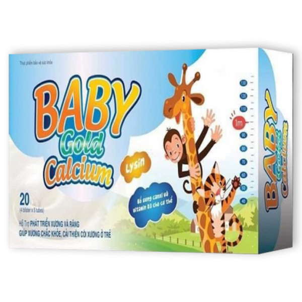 Baby Gold Calcium _ Dài, Mb (Hộp 20 Ống)
