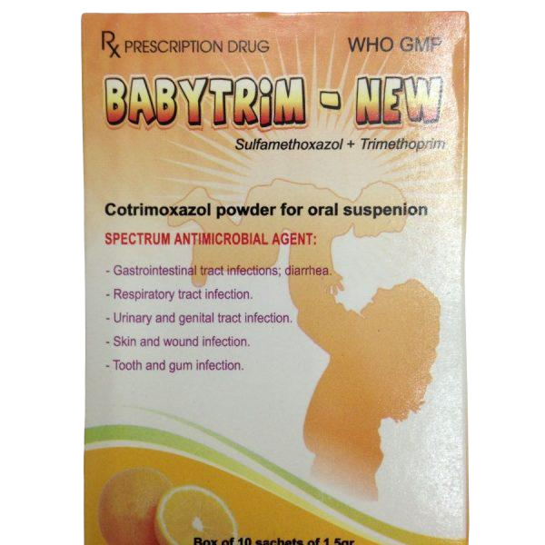 Babytrim-New 200Mg40Mg Pharbaco (Hộp 10 Gói1.5G)