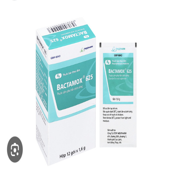 Bactamox 625 Imexpharm (Hộp 12 Gói)