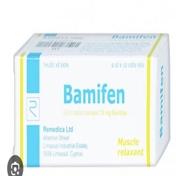 Bamifen ( Baclofen 10Mg) _Ch Séc (H6Vỉ X 10 Viên)