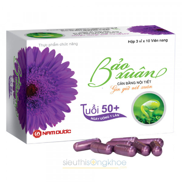 Bảo Xuân Tím 50+ Nam Dược (3 Vỉ X10 Viên)
