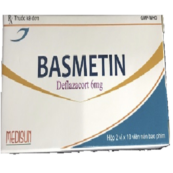 Basmetin 6Mg (Deflazacort) _Medisun (H2 Vỉ X 10 Viên)