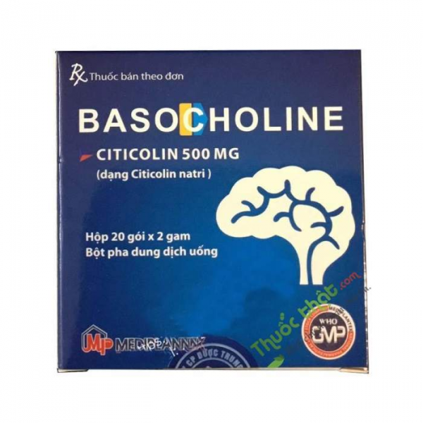 Basocholine (Citicolin 500Mg) Gói _Mediplantex (H20G2Gr)