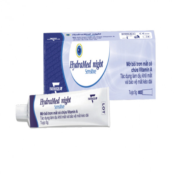 Hydramed Night Sensitve Mỡ Tra Mắt (Tuýp/5G)