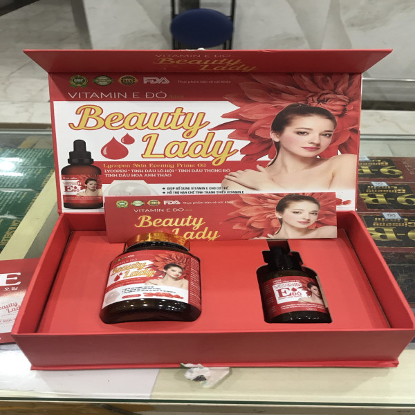 Beauty Lady + Serum _Gỗ (H1 Lọ X 30V + 1 Lọ Serum)