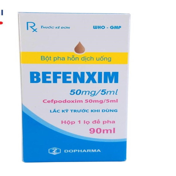 Befenxim 50Mg/5Ml (Cefpodoxim 50mg/5ml)) Siro _Tw2 (Lọ90Ml)