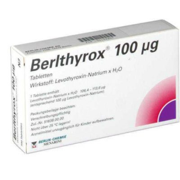 Berlthyrox 100Mg _Menarini (4 Vỉ X 25 Viên)
