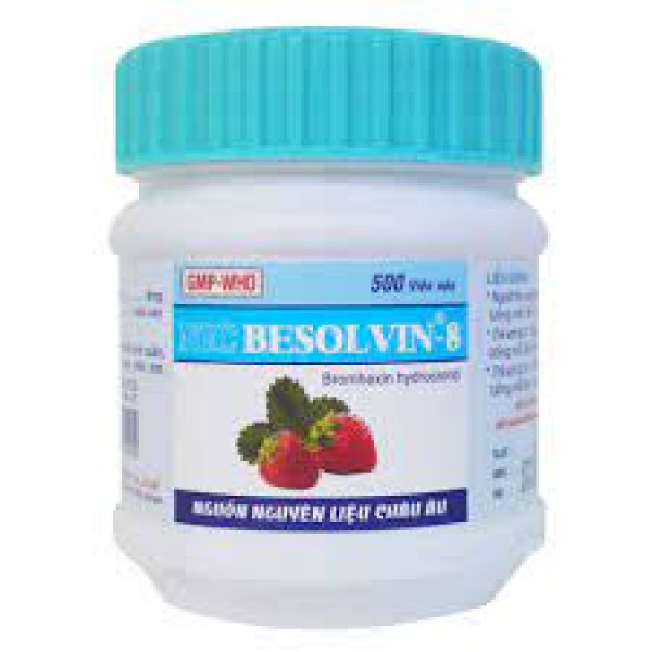 Besolvin 8Mg Bromhexin Lọ _ Nic (Lọ500V) Nén