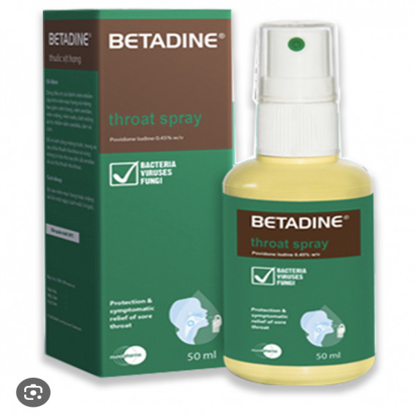 Betadin Xịt Họng _Ngoại (Lọ50Ml)