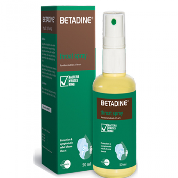 Betadine Throat Spray (C50Ml)( Xịt Họng)