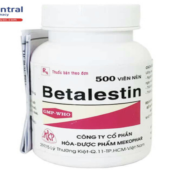Betalestin (Beta + Dexclo) Nén _Mekophar (Lọ500V)