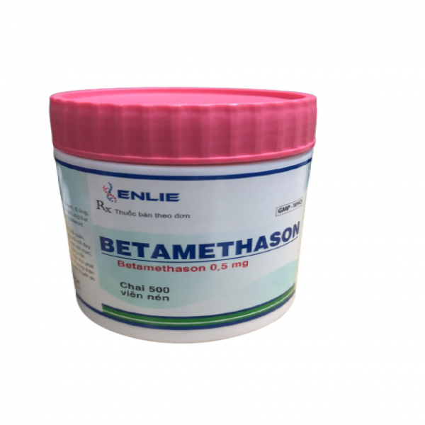 Betamethason 0.5Mg Enlie (Lọ 500 Viên Nén)