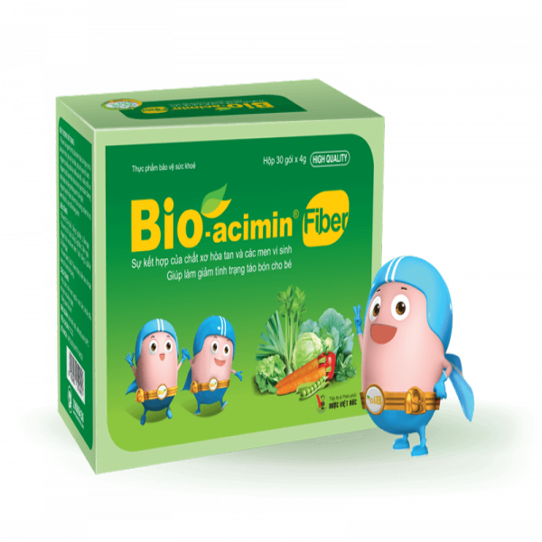 Men Gói Bio-Acimin Fiber Việt Đức (H30G4Gr) (Xanh Lá)