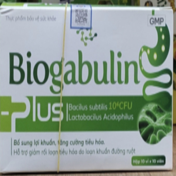 Men Viên Biogabulin Viên Xanh (H10 Vỉ X 10V)