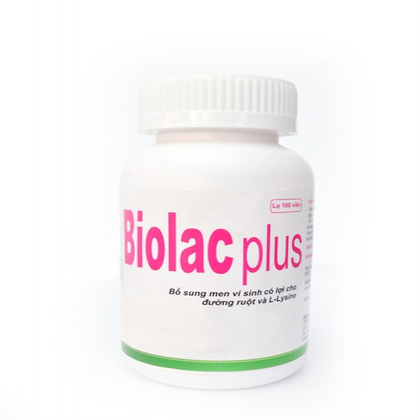 Men Viên Biolac Plus V-Biotech (Lọ100 Viên)