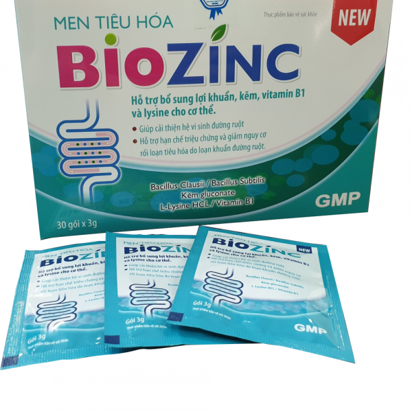 Biozinc Trắng Men Gói _Ako (Hộp30 Gói3G)