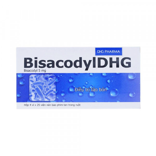 Bisacodyl Dhg (Hộp 4 Vỉ X 25 Viên)