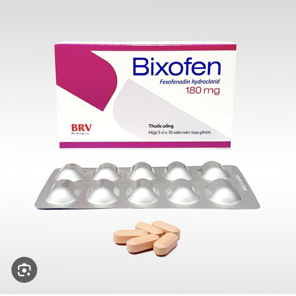 Bixofen 180Mg (Fexofenadin) _Bv Pharma (10 Vỉ X 10 Viên)