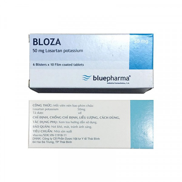 Bloza 50Mg (Hộp 6 Vỉ X 10 Viên) Thuốc Điều Trị Tăng Huyết Áp