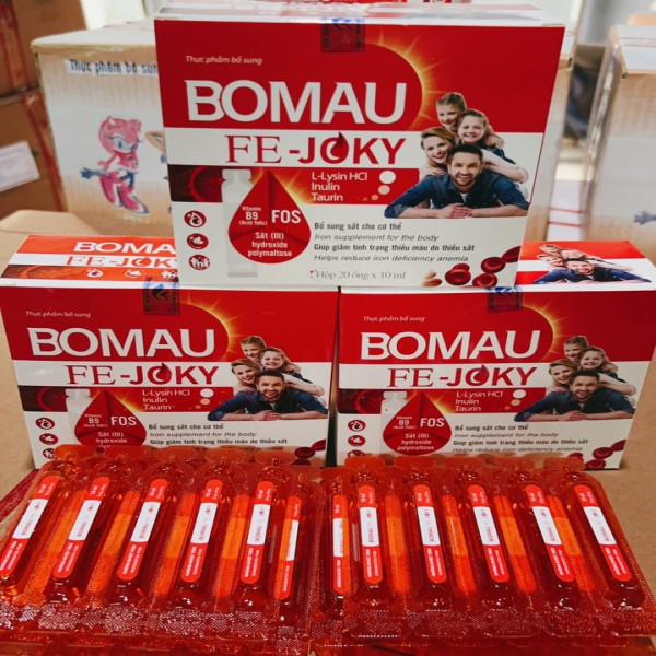 Bổ Máu Fe Joky _Yn (Hộp20 Ống X 10Ml) Đỏ