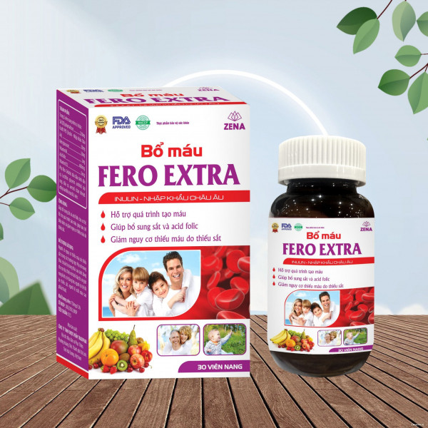 Bổ Máu Fero Extra (Hình Gia Đình) _Tím, Zn (Lọ30V) K80H