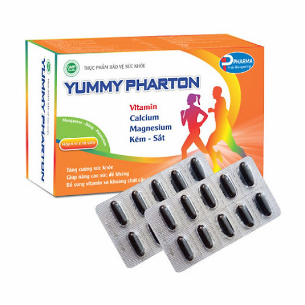 Bổ Sung Vitamin & Sắt Yummy Pharton Tâm Phúc (H60V)