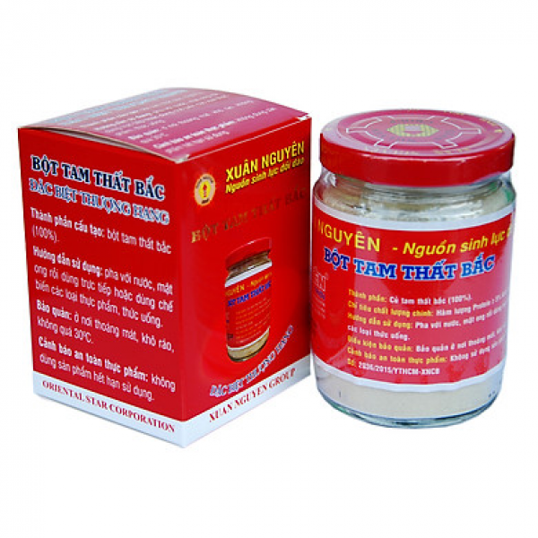 Bột Tam Thất Bắc Xuân Nguyên (Lọ100G)