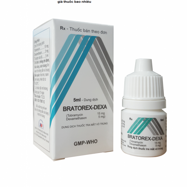 Bratorex Dexa (Tobra + Dexa) Nhỏ Mắt _Hà Nội (bán Cọc/10Lọ/5Ml)