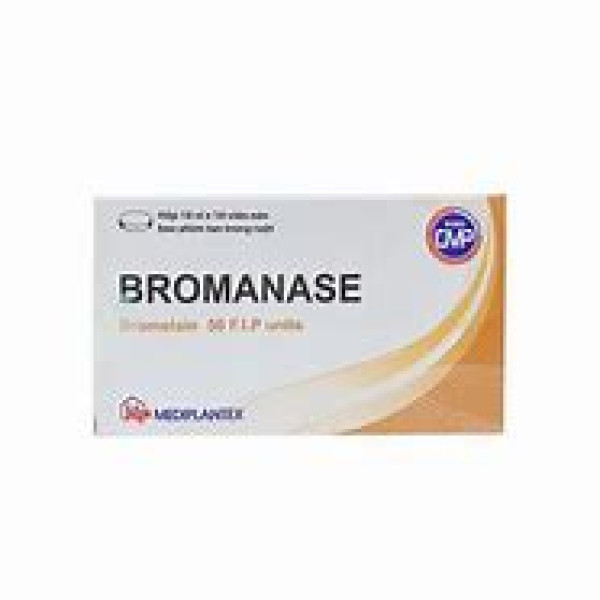 Bromanase (Bromelain 50Mg) _Mediplantex (Hộp10 Vỉ X 10V)