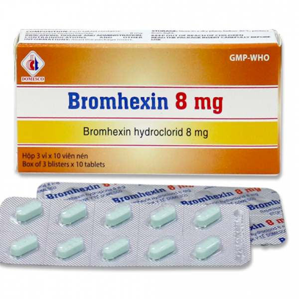 Bromhexine 8Mg _Domesco (H/3Vỉ X 10V)