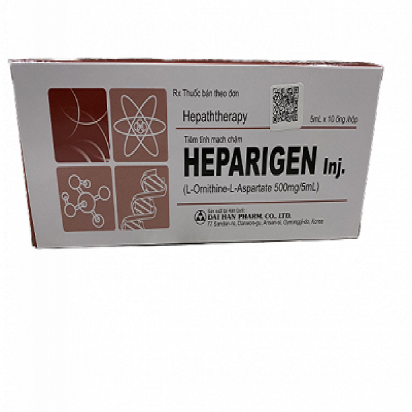 Heparigen L-Ornitin 500Mg/5Ml (H/10 Ống/5Ml) Bổ Gan Tiêm Hàn