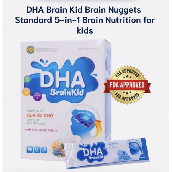 Cốm Bổ Não Dha Brain Kid _ Hải Linh (H/20Gói) K89
