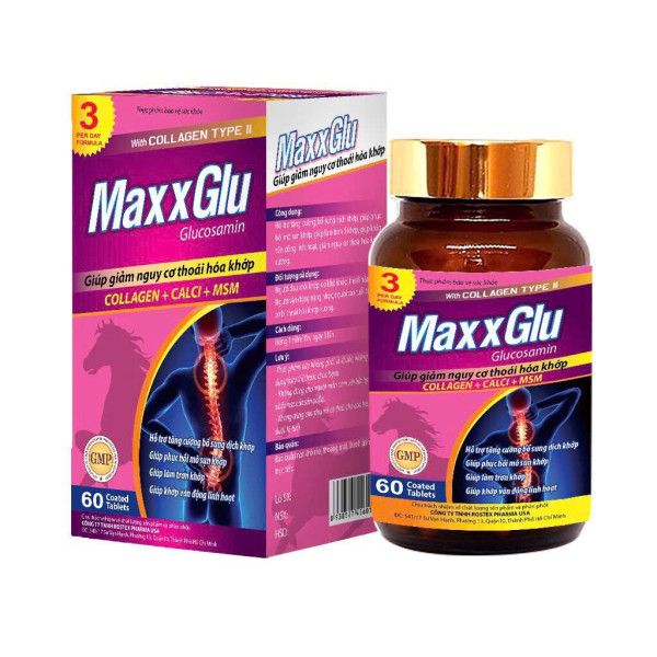 Maxxglu Hồng Lọ 60 Viên Hải Dương