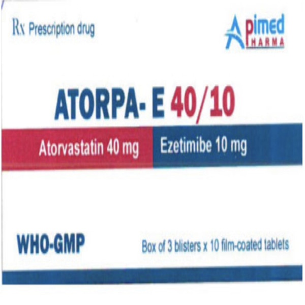 Atorpra E 40/10 Hộp 3Vỉ X 10V