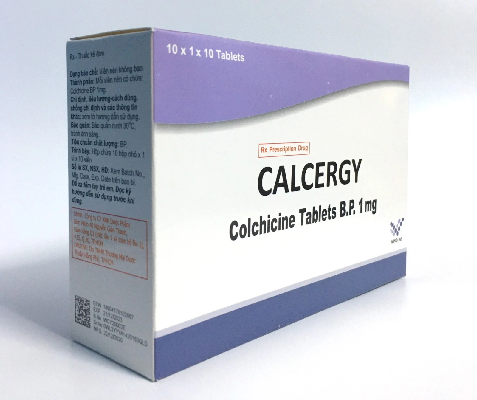 Calcergy (colchicin 1mg) Ấn Độ (H10vỉ)