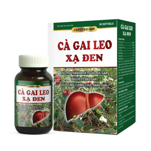 Bổ Gan Cà Gai Leo Xạ Đen _ Akophap (Lọ60V) K96H