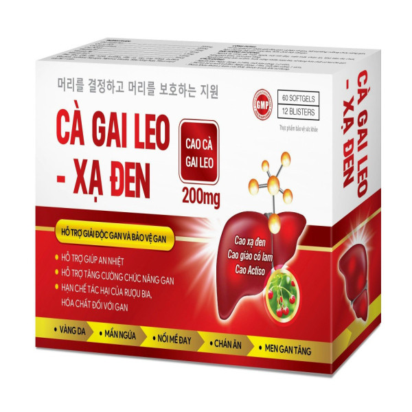 Bổ Gan Cà Gai Leo Xạ Đen _ Đỏ, Vf Ako (H12Vỉ X 5V)