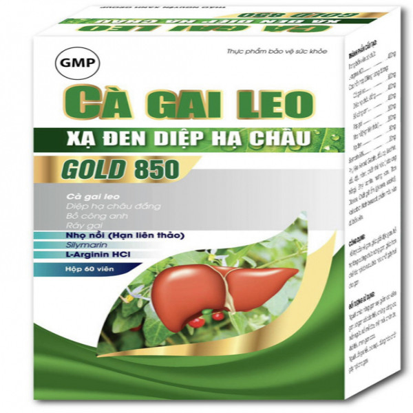 Bổ Gan Cà Gai Leo Xạ Đen Diệp Hạ Châu 850 _ Yn (Lọ60V)
