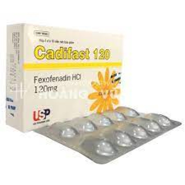 Cadifast 120Mg (Fexofenadin) _Usp (3 Vỉ X 10 Viên)