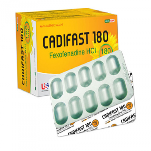 Cadifast Fexofenadine Hcl 180Mg Tablets Usp (H10V)