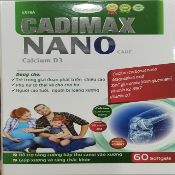 Cadimax Nano Canci (Lọ60 Viên) Thường K108H