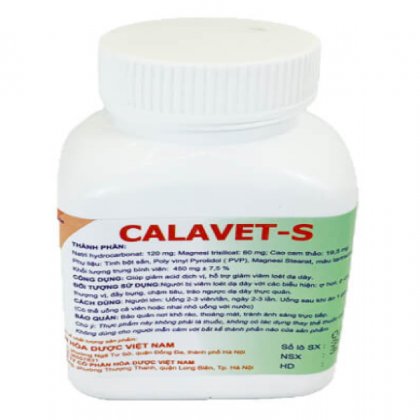 Calavet S Tablest Hóa Dược (C100V)
