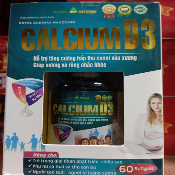 Calcium D3 _Bầu (Lọ60 Viên)