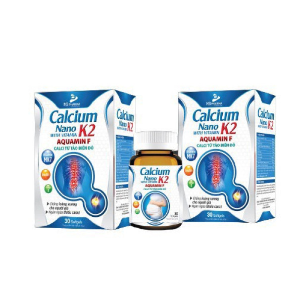 Calcium Nano K2 Cột Sống _Mb (Lọ30V)