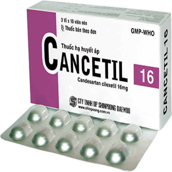 Cancetil Candesartan Cilexetil 16Mg Shinpoong (H30V)
