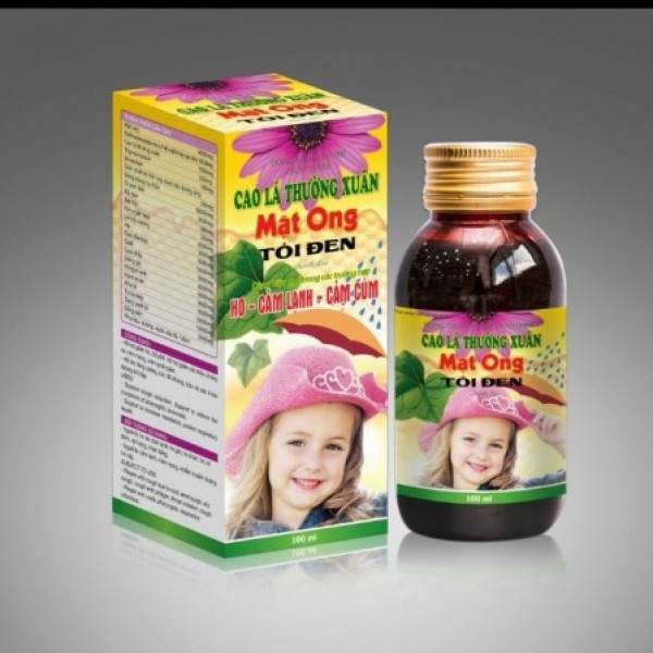 Cao Lá Thường Xuân Tỏi Đen mật ong _Bé Đội Mũ (Lọ100Ml) K100