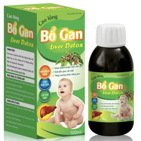 siro Cao Lỏng Bổ Gan Liver Detox Trẻ Em (Lọ100Ml)